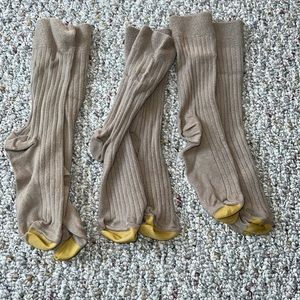 Lot of three tan gold toe men’s dress socks, like new